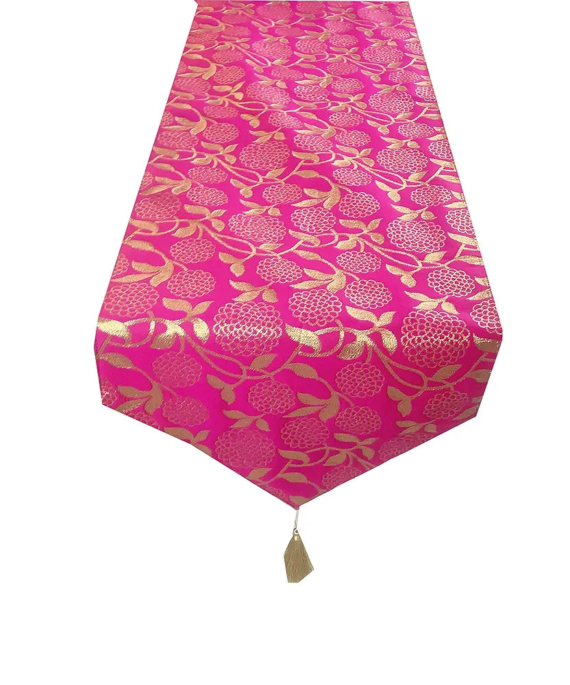 Pinkparrot dopian Silk Multi Colour Table Runner Size 12x70 inch of 1 pc-T 114